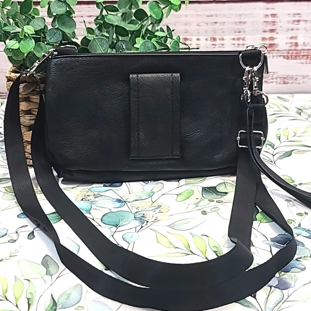 No brand faux leather belt wallet clutch